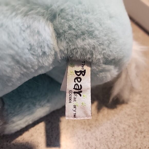 The Bear Factory Winged Unicorn-Blue & Sparkly Silver w/Mane And Horn - Picture 2 of 7